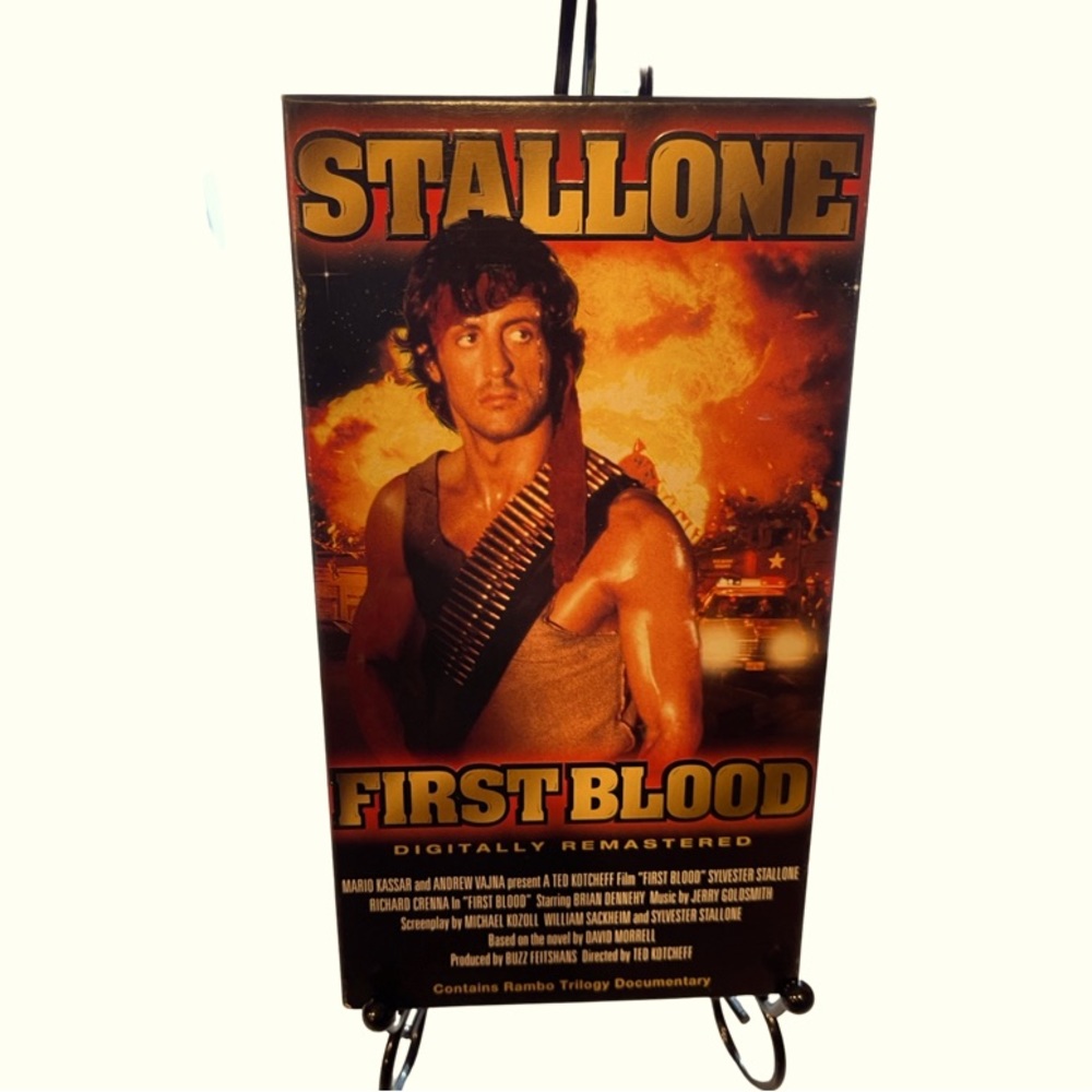 Rambo: First Blood VHS: 1982 Movie: Action War Movie: Stallone